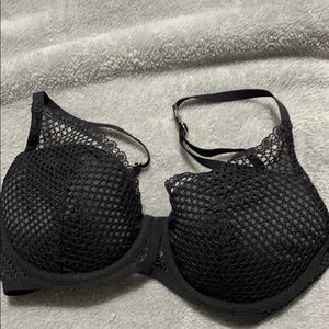 Black fish net bra from Victoria’s Secret